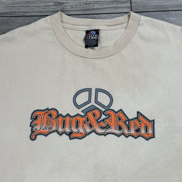 Vintage Y2K Bug & Red Surf T Shirt - Picture 3 of 8